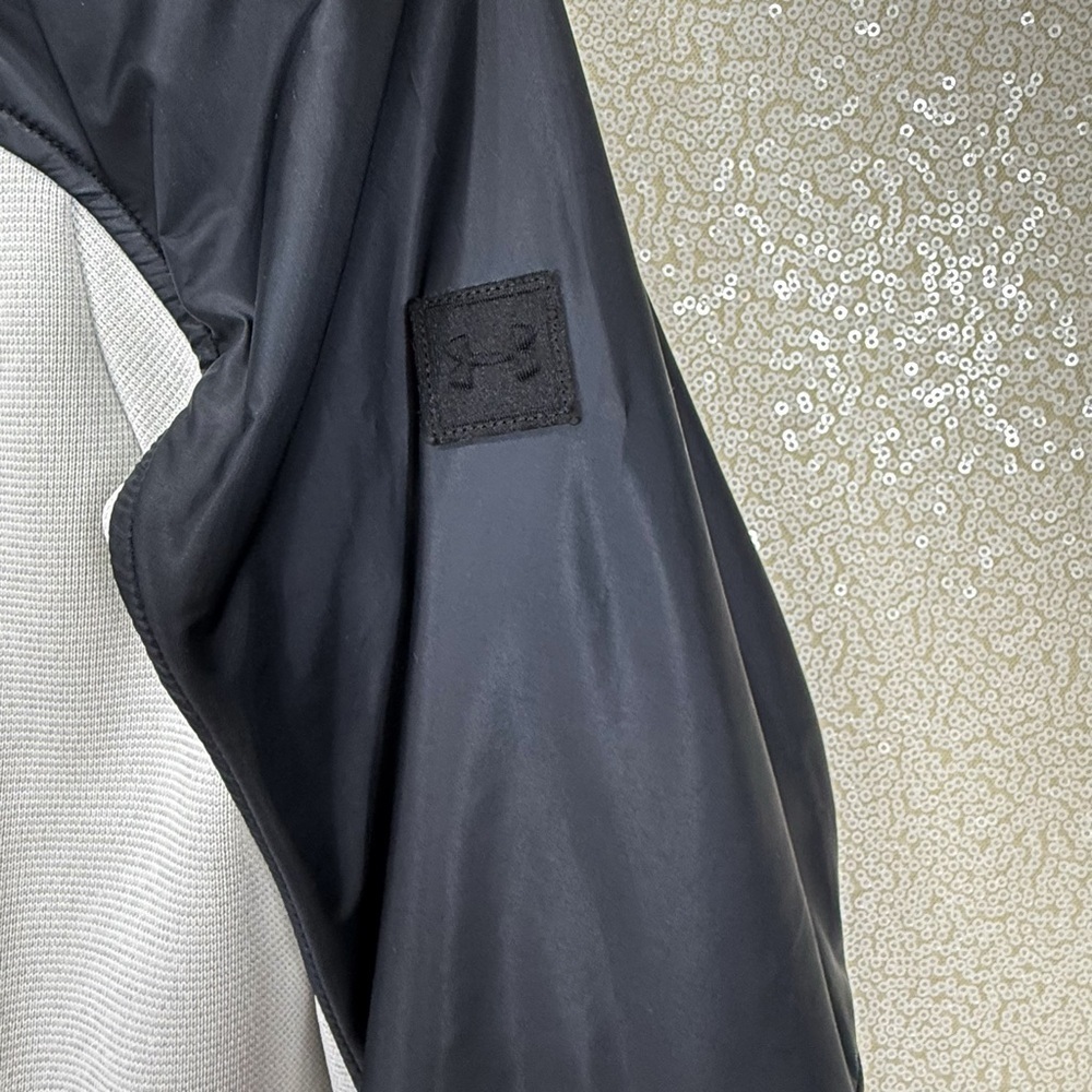 Under Armour The Swacket Hooded Full-Zip Jacket Small Gray Black - Picture 11 of 16